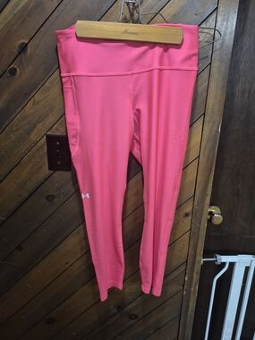 Under Armour Women's Tech High-Rise Ankle-Length Workout Leggings - Neon Pink